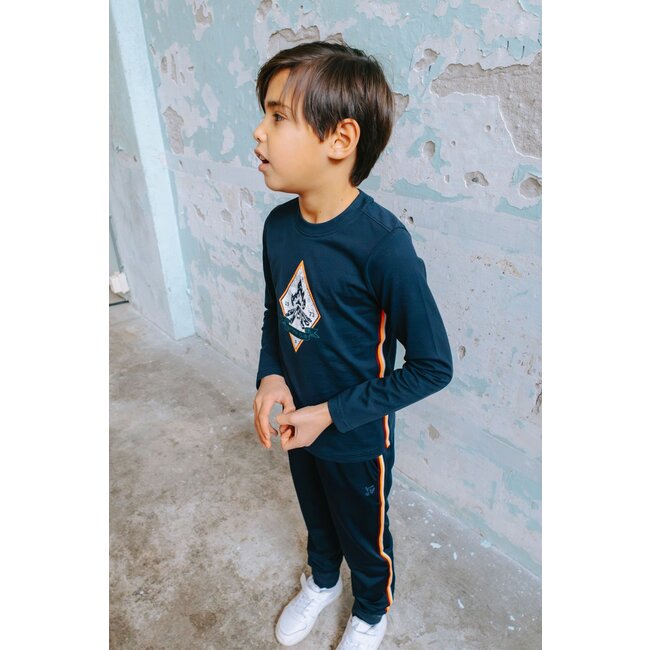 Tygo & Vito winter joggingbroek jongens - navy blauw - Boyd