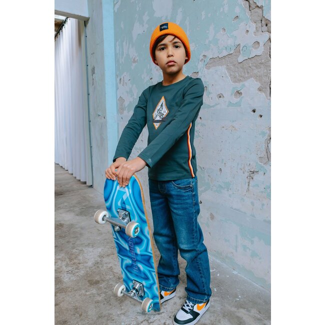 Tygo & Vito winter t-shirt jongens - groen - Mason - longsleeve