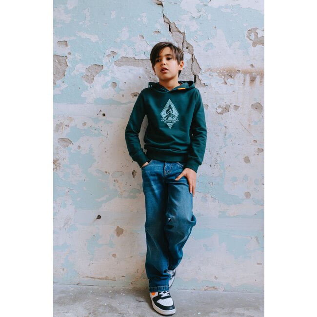 Tygo & Vito winter hoodie jongens - groen - Hobie