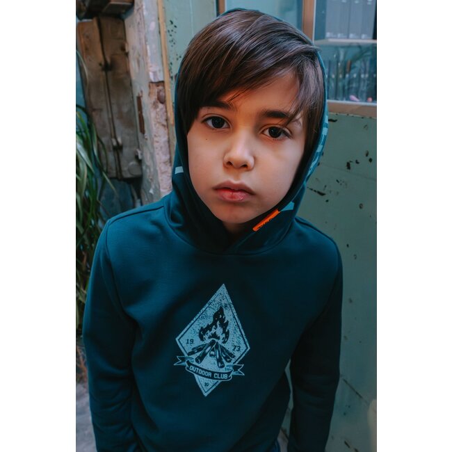 Tygo & Vito winter hoodie jongens - groen - Hobie