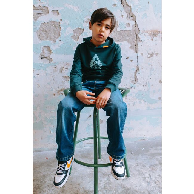 Tygo & Vito winter hoodie jongens - groen - Hobie