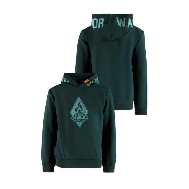 Tygo & Vito winter hoodie jongens - groen - Hobie