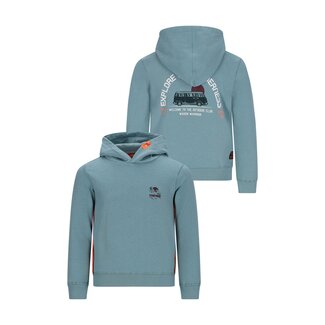 Tygo & Vito winter hoodie jongens - blauw - Henk