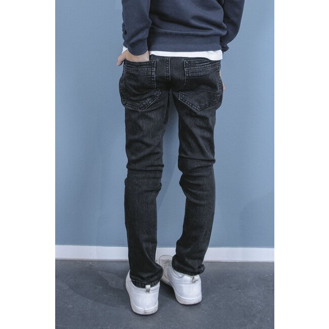 Tygo & Vito winter jeans broek jongens - zwart - skinny fit - stretch