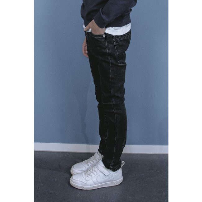 Tygo & Vito winter jeans broek jongens - zwart - skinny fit - stretch