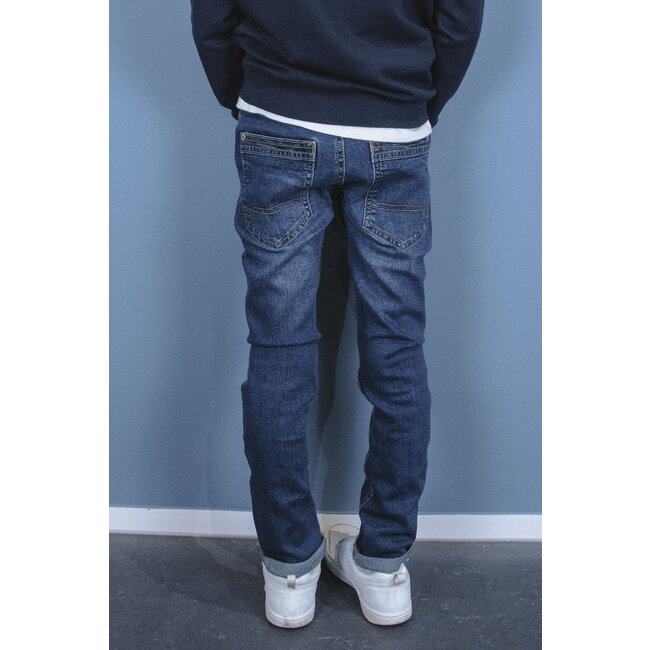 Tygo & Vito winter jeans broek jongens - donker blauw - skinny fit - stretch