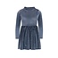Like Flo winter jurk meisjes - blauw - Mara - knopen op mouw