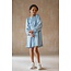 Like Flo winter jurk meisjes - blauw - Mischa - chambrey - borduursel op mouw