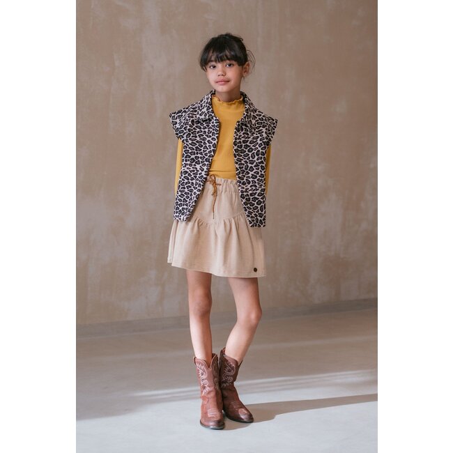 Like Flo winter corduroy rok meisjes - beige - Silby