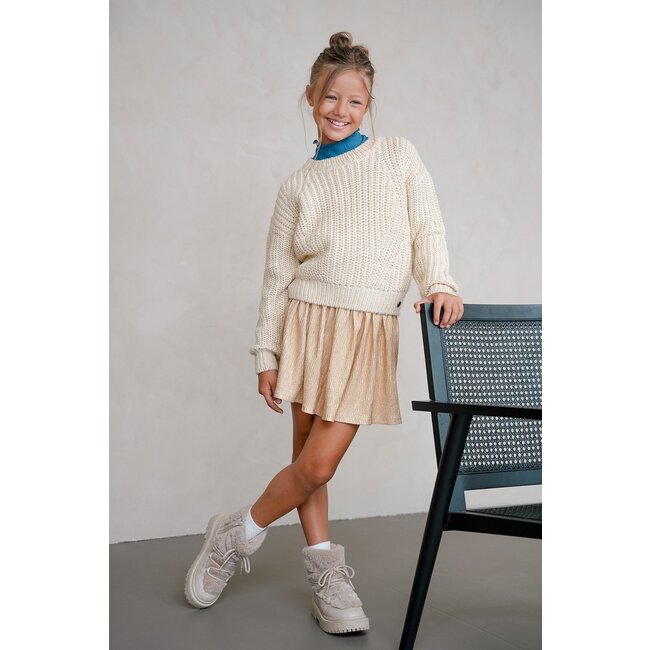 Like Flo winter rok meisjes - goud - Holly - metallic