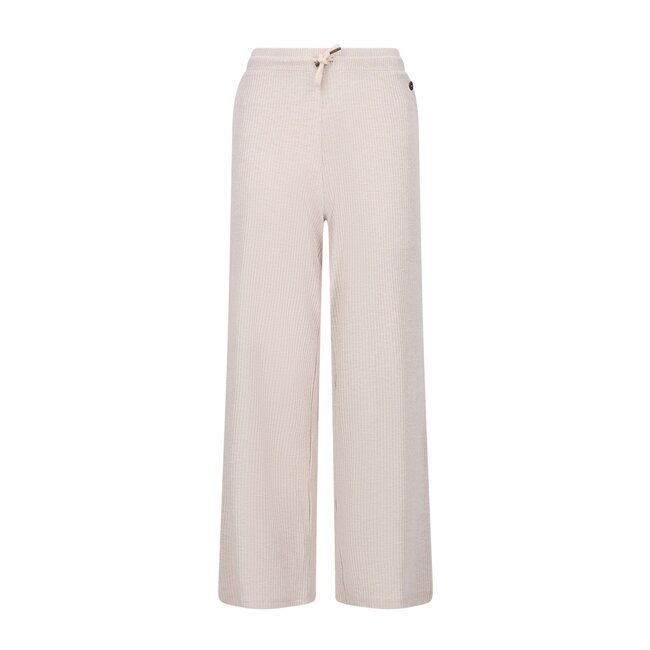Like Flo winter wide leg broek meisjes - beige - Flun - rib - glitter