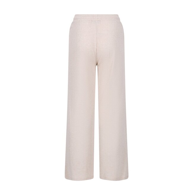 Like Flo winter wide leg broek meisjes - beige - Flun - rib - glitter