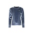 Like Flo winter velvet top meisjes - blauw - Esmay