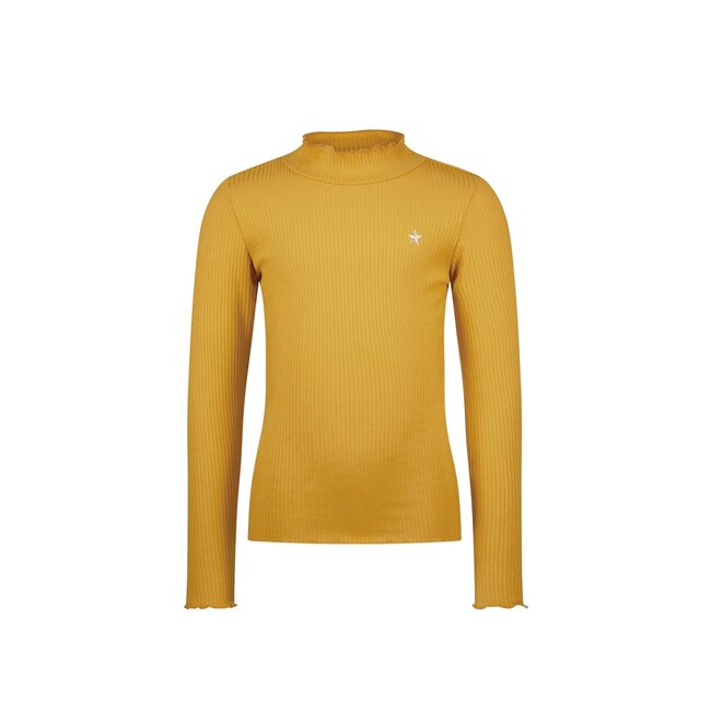 Like Flo winter t-shirt meisjes - geel - Eef - rib - col