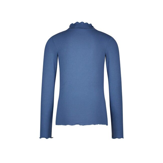 Like Flo winter t-shirt meisjes - blauw - Eef - rib - col