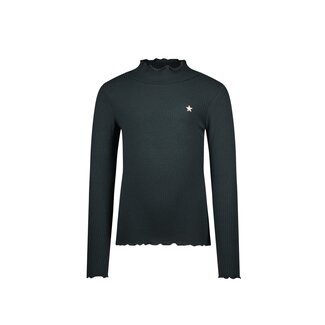 Like Flo winter t-shirt meisjes - grijs - Eef - rib - col