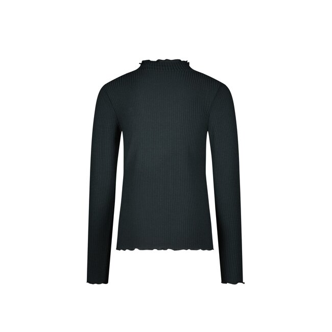 Like Flo winter t-shirt meisjes - grijs - Eef - rib - col