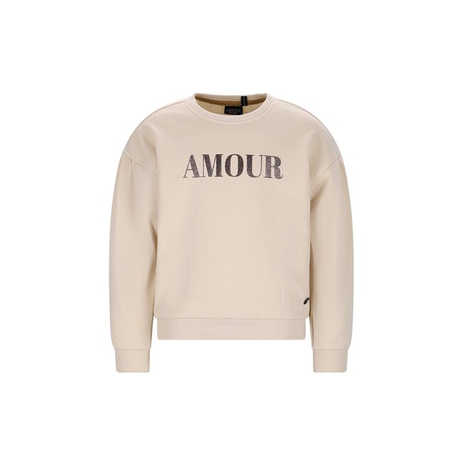 Like Flo winter sweater meisjes - beige - Danee - print