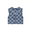 Like Flo winter gilet meisjes - blauw - Dia - nep strik sluiting
