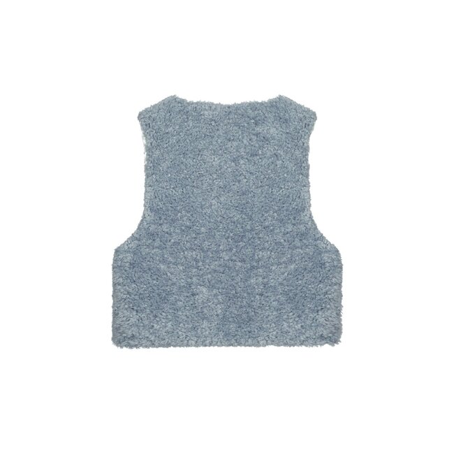 Like Flo winter gilet meisjes - blauw - Diam - fur