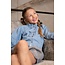 Like Flo winter blouse meisjes - blauw - Chei - chambrey - nep strik sluiting