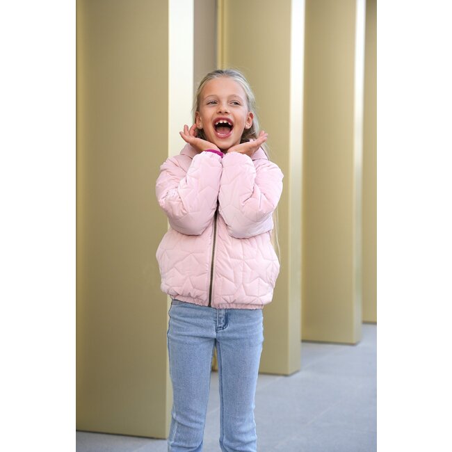 B.Nosy winter winterjas meisjes - roze - Jessie - omkeerbaar