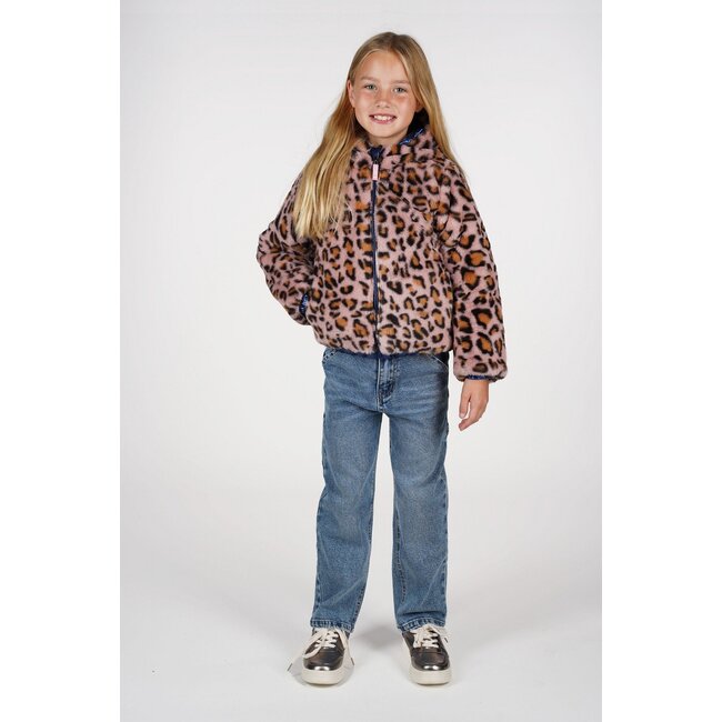 B.Nosy winter winterjas meisjes - navy blauw - Jessie - omkeerbaar