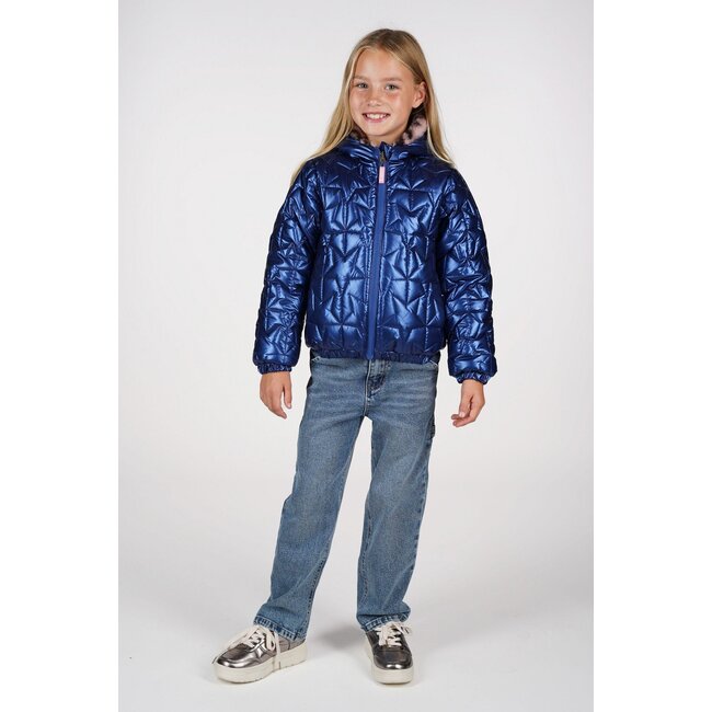 B.Nosy winter winterjas meisjes - navy blauw - Jessie - omkeerbaar