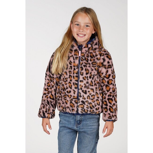 B.Nosy winter winterjas meisjes - navy blauw - Jessie - omkeerbaar