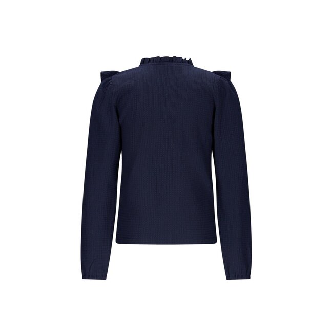 B.Nosy winter blouse meisjes - navy blauw - Beau