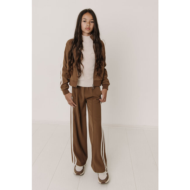 Frankie & Liberty winter traningsbroek meisjes bruin