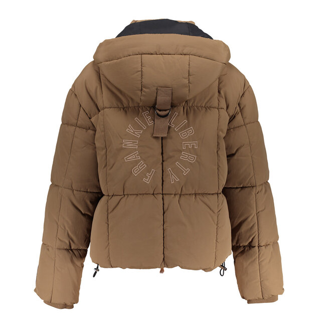 Frankie & Liberty winter winterjas puffer meisjes - bruin - oversized fit