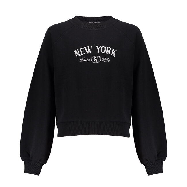 Frankie & Liberty winter sweatshirt meisjes - zwart - Ney York