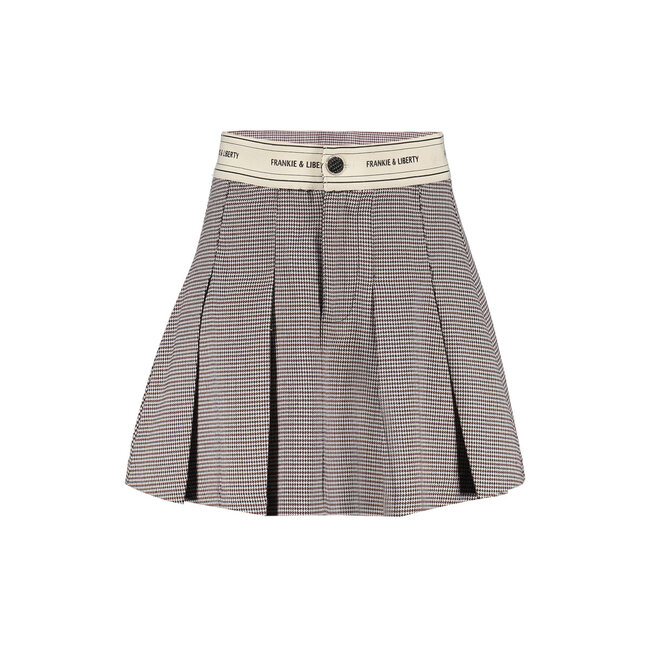 Frankie & Liberty winter rok meisjes - bruin/blauw - geruit