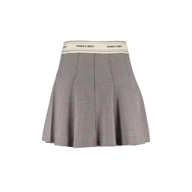Frankie & Liberty winter rok meisjes - bruin/blauw - geruit