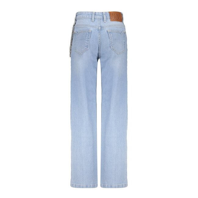 Frankie & Liberty winter jeansbroek meisjes - licht blauw - straight leg fit - Western Yoke