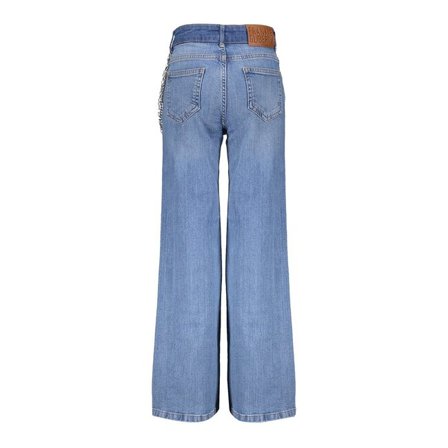 Frankie & Liberty winter jeansbroek meisjes - licht blauw - wide leg fit