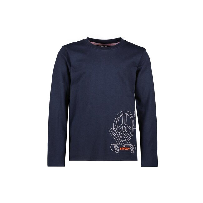 B.Nosy winter t-shirt jongens - navy blauw - Trevor - longsleeve