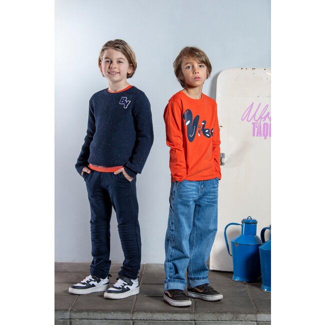 B.Nosy winter t-shirt jongens - rood - Trevor - longsleeve