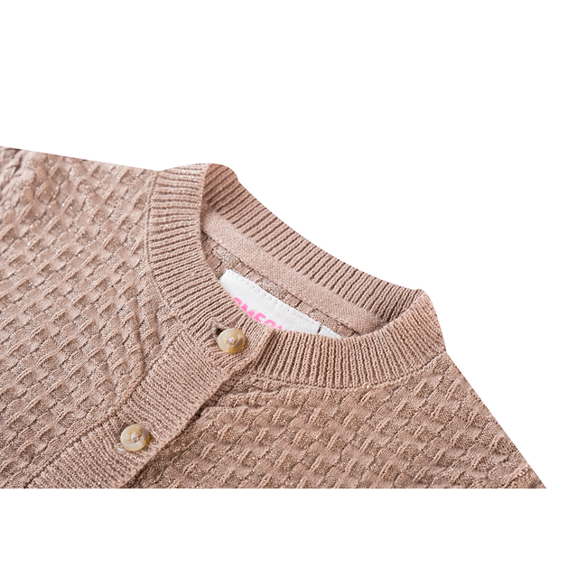 Someone winter gilet meisjes - donker beige - longsleeve - Elsie