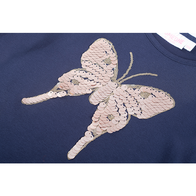 Someone winter t-shirt meisjes - navy blauw - longsleeve - Scottie