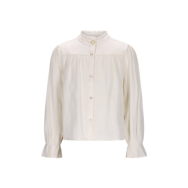 Le Chic winter blouse meisjes - wit - Eclaire
