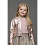 Le Chic winter nep leren jas meisjes - roze - Amour - metallic
