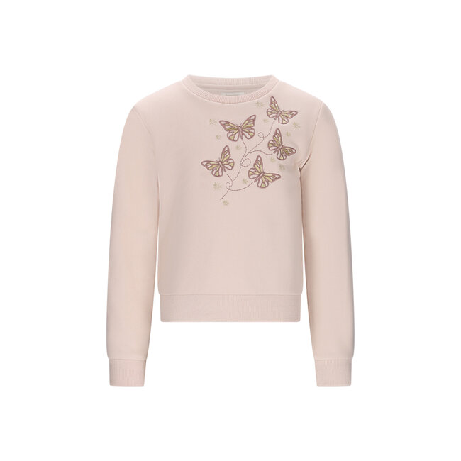 Le Chic winter sweater meisjes - wit - Odette - vlinders