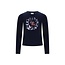 Le Chic winter t-shirt meisjes - navy blauw - Norma - vlinder
