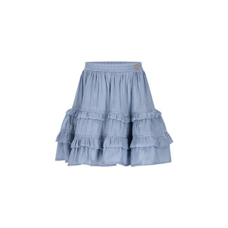 Le Chic winter rok meisjes - blauw - Thamsin - ruffle
