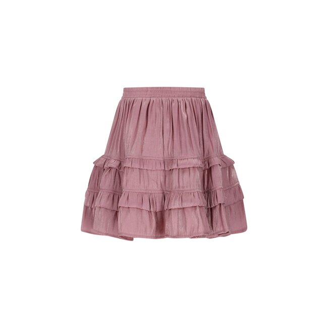 Le Chic winter rok meisjes - roze - Thasmin - silky, ruffle