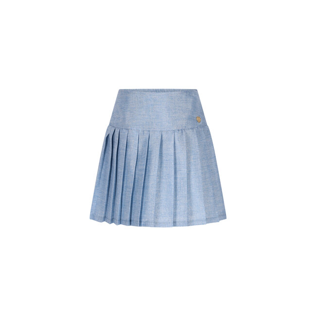 Le Chic winter rok meisjes - blauw - Twinny - geplooid, glitter
