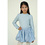 Le Chic winter jurk meisjes - blauw - Salloon - gebreid, glitter