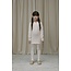 Le Chic winter jurk meisjes - wit - Saknita - gebreid